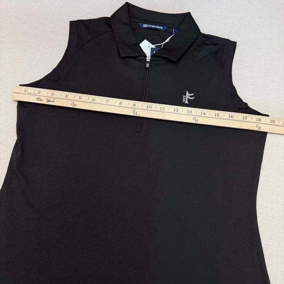 Cutter & Buck Black Sleeveless Polo Tee - Size S/P - NWT - Picture 13 of 15